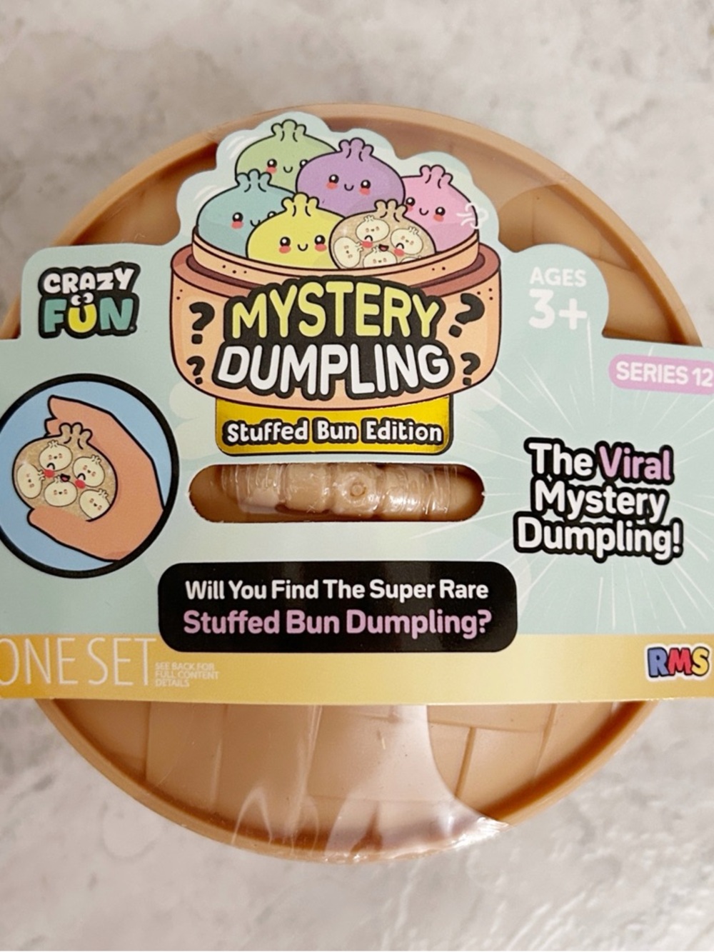 VIRAL Crazy Fun Stuffed Mystery Dumpling Squishy Bun SEALED